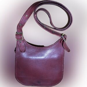 Medium Flap Hobo Shoulder Handbag Vintage No Name Brand
